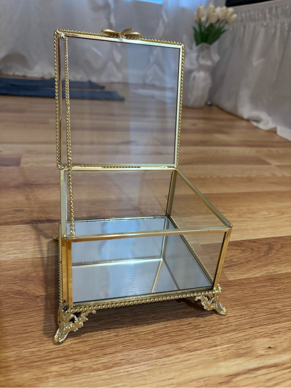 NWOT Rachel Ashwell Jewellery Box Gold Dragonfly - Picture 2 of 4